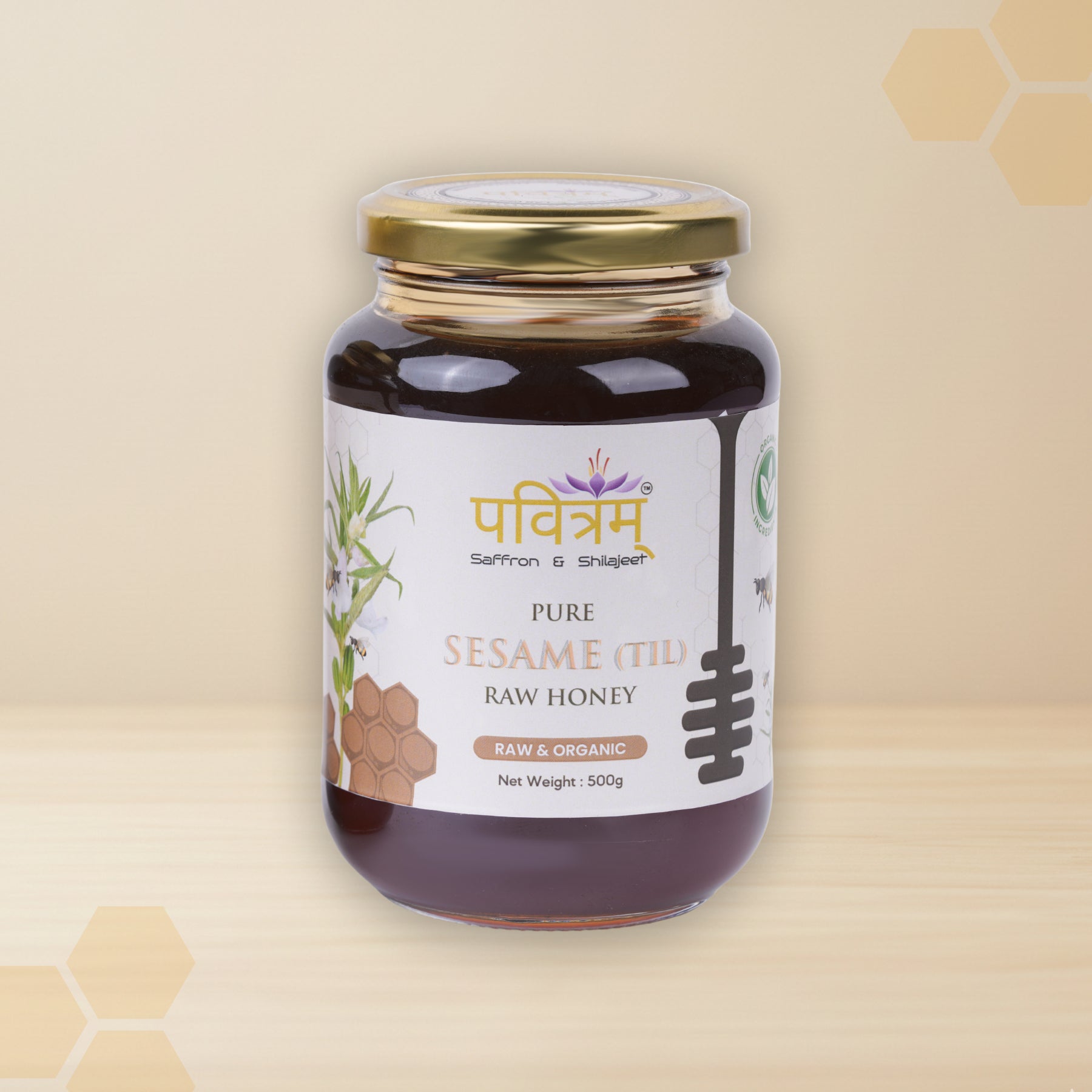 Pure Sesame (Til) Raw Honey