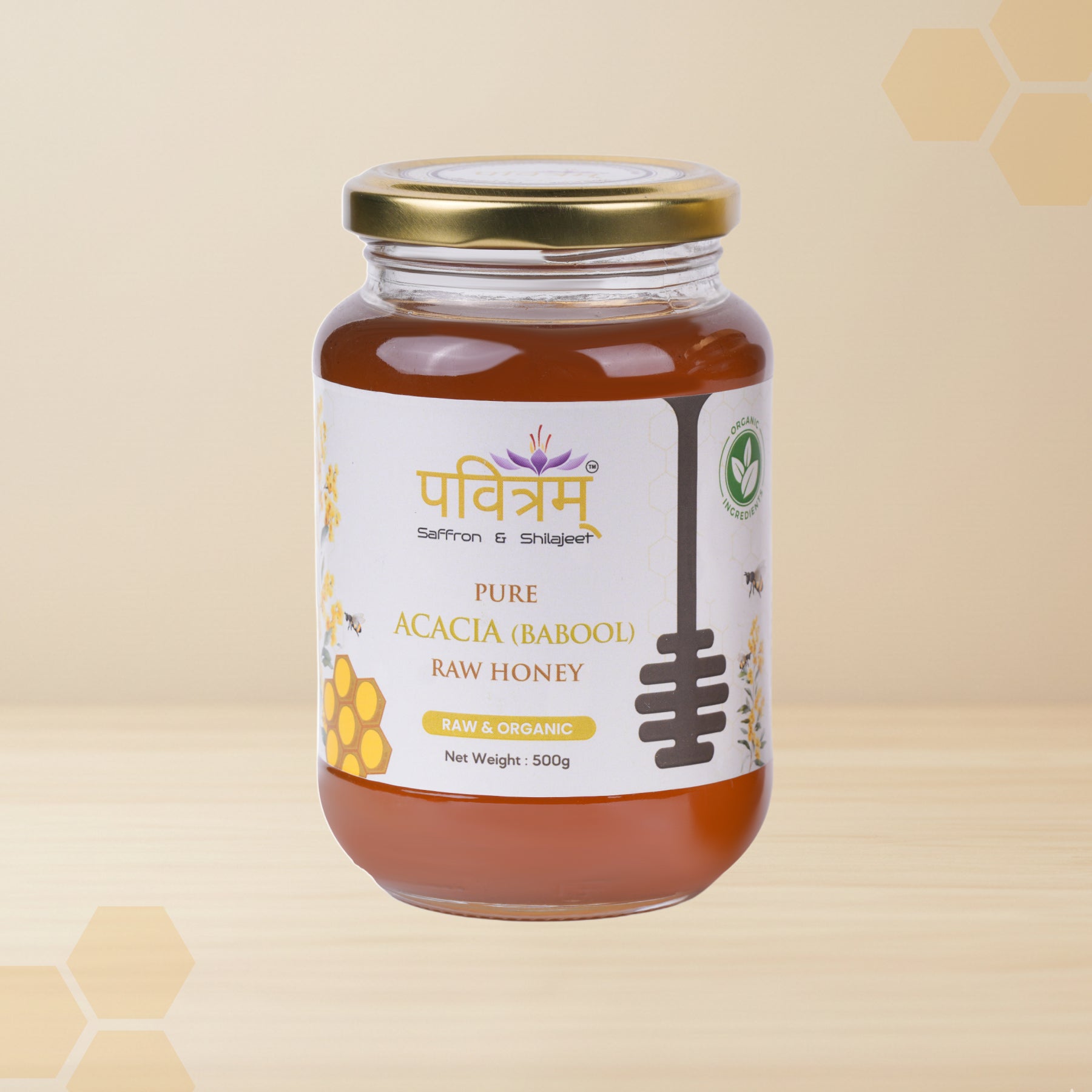 Pure Acacia (Babool) Raw Honey