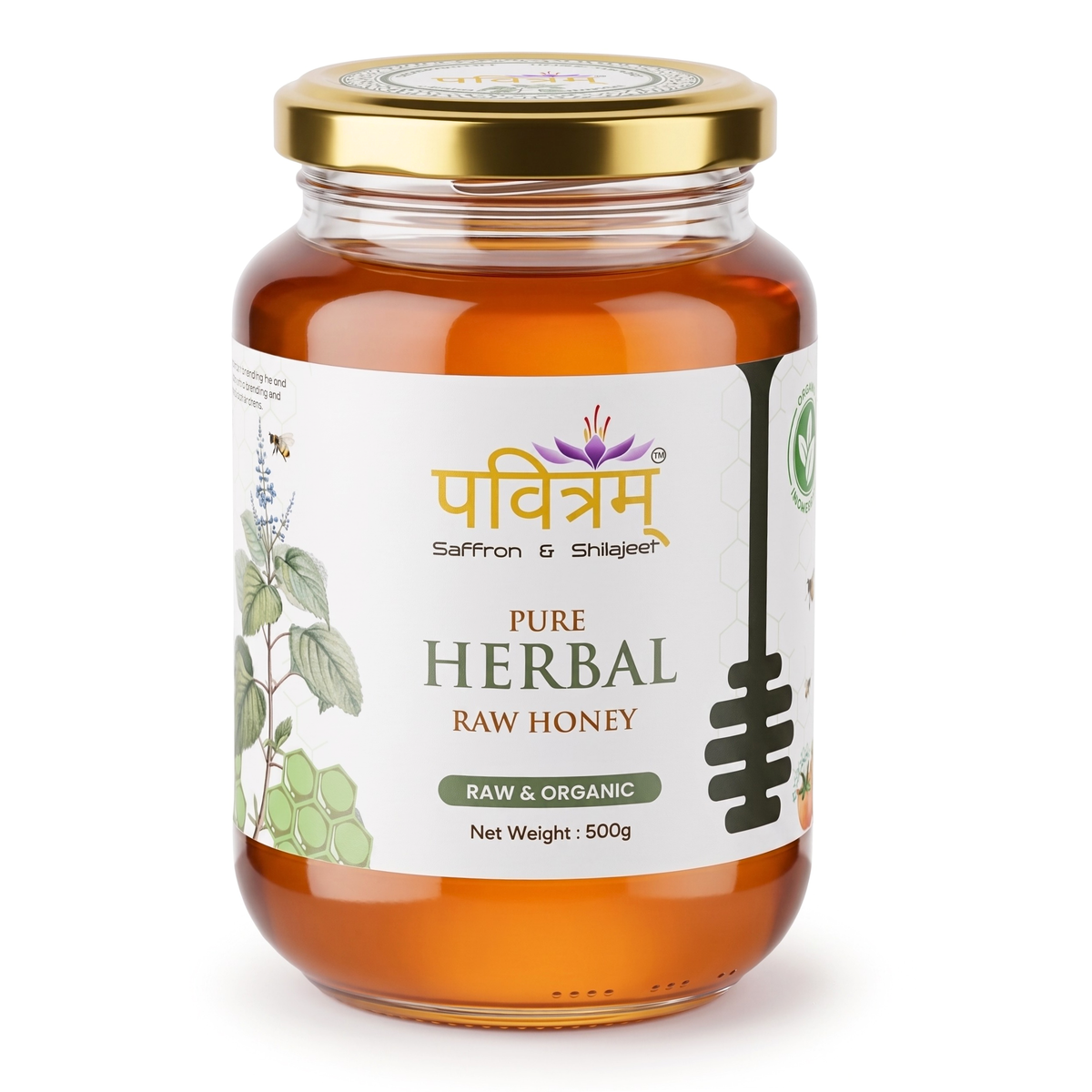 Raw Herbal Honey