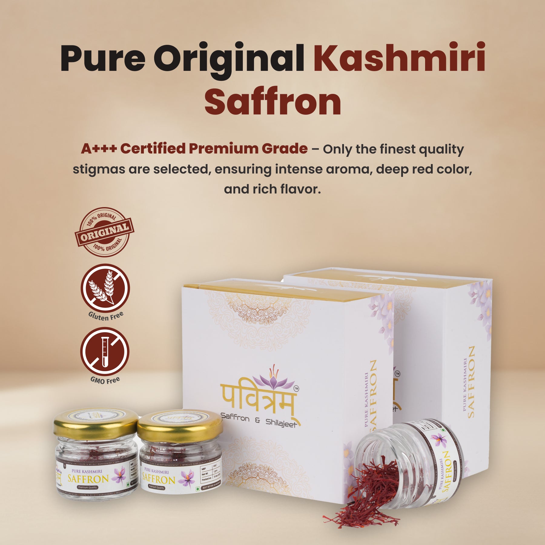 Kashmiri Mongra Saffron Grade 'A'