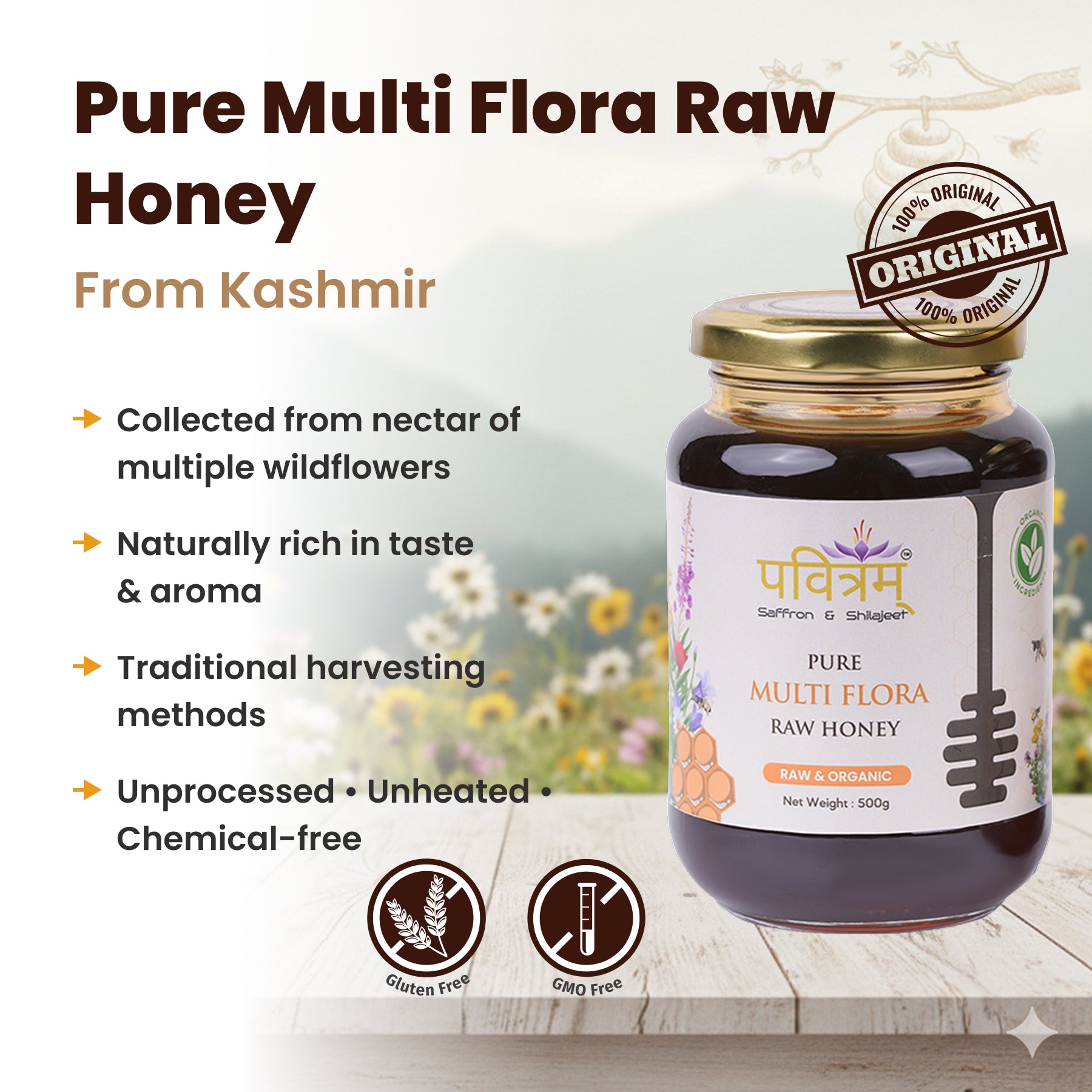 Pure Multi Flora Raw Honey