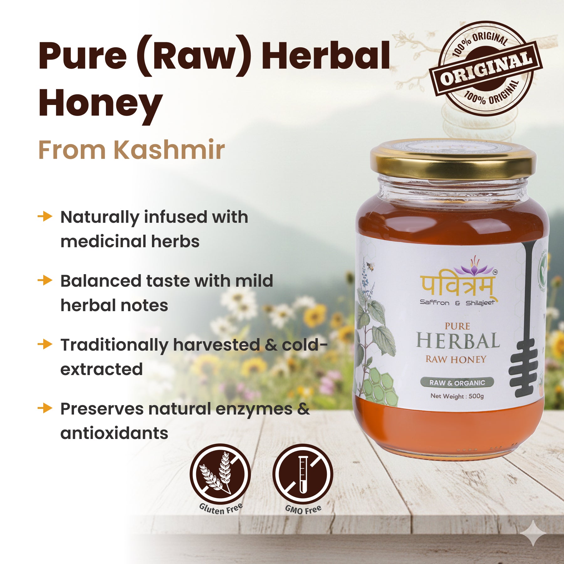 Pure Herbal Raw Honey