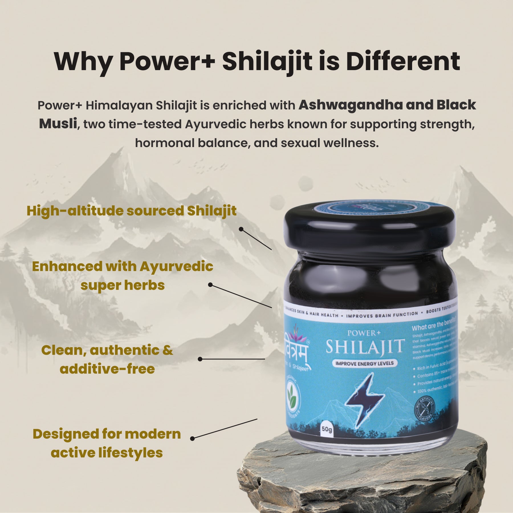 Why Pavitram Power Plus Shilajit is Different from Others - Pavitra Enterprises